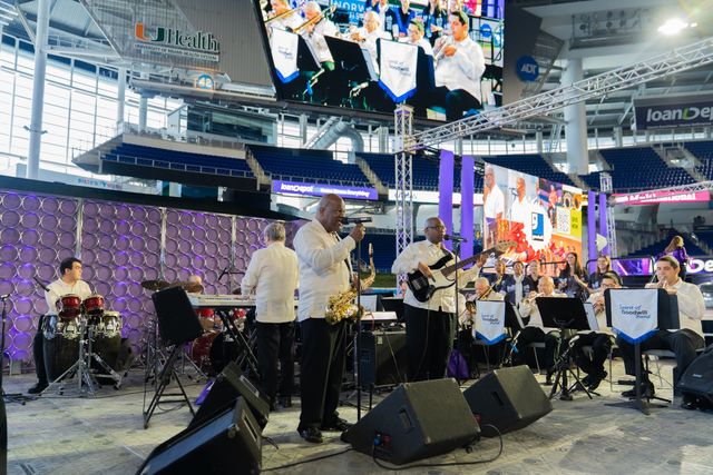 The Spirit of Goodwill Band performing at the Give Miami Day event